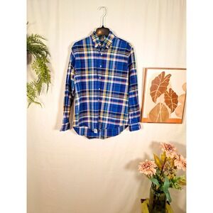 Ralph Lauren Men's Multi-Striped Button-Up Long-Sleeved Shirt Medium